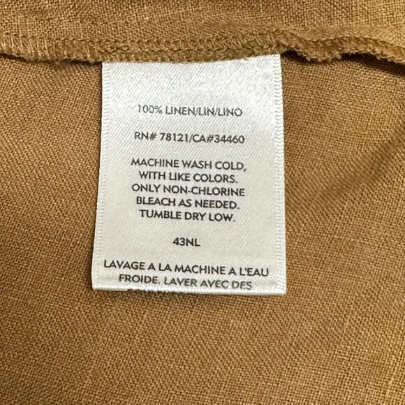 Eileen Fisher 100% Linen Midi tank Dress, Tan, Size Extra Small Petite - Picture 6 of 6